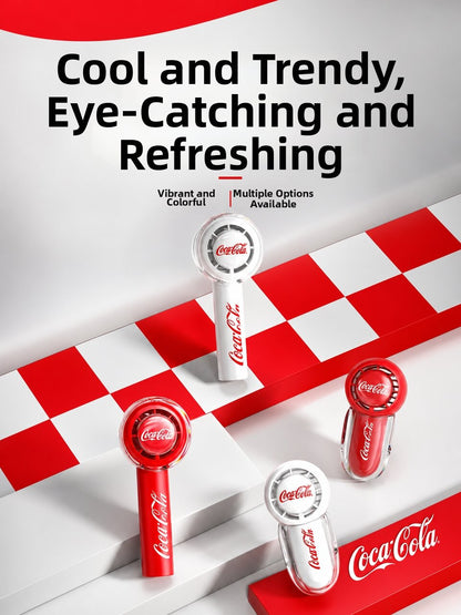 Coca-Cola | Portable Silent Outdoor Handheld Fan with USB Wireless Charging