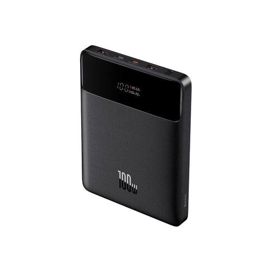 DZ-YMX Baseus Blade High Power Digital Display Quick Charge Power Bank 20000mAh 100W Black （UL Edition) （ Include：Baseus Xiaobai series fast charging Cable Type-C to Type-C 100W(20V/5A) 1m Black)