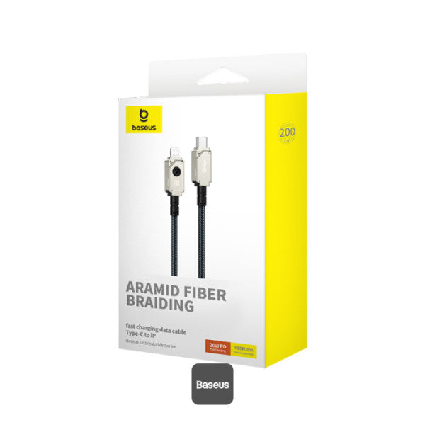 Baseus Unbreakable Series Fast Charging Data Cable Type-C to iP 20W 1m/2m