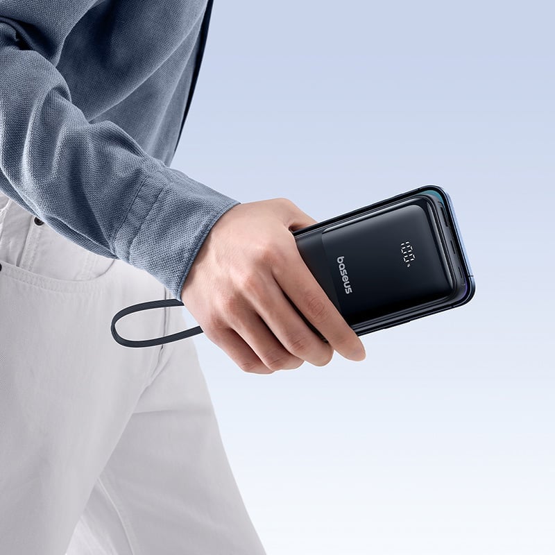 OS-Baseus Lipow Dual-Cable Power Bank with Digital Display 20000mAh 22.5W (Includes: Simple Data Cable USB-A to USB-C 3A 0.2m JPZY)