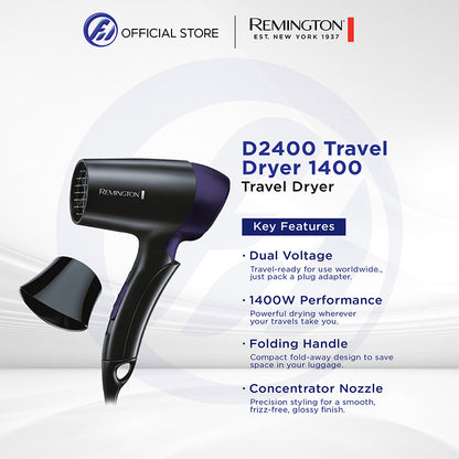 Remington D2400 Travel Dryer 1400