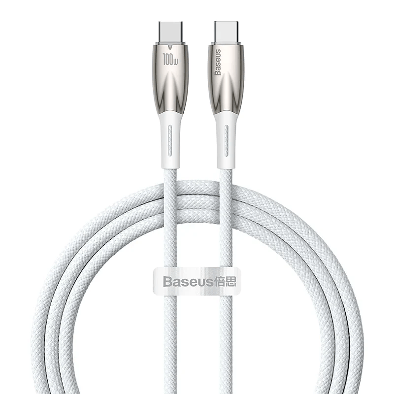 Baseus Glimmer Series Fast Charging Data Cable Type-C to Type-C 100W 1m/2m