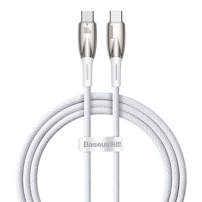 Baseus Glimmer Series Fast Charging Data Cable Type-C to Type-C 100W 1m/2m