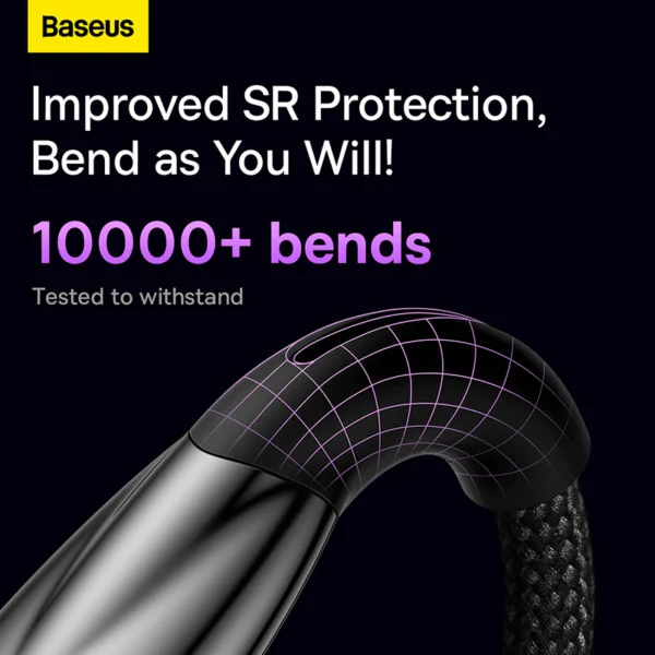Baseus Glimmer Series Fast Charging Data Cable Type-C to Type-C 100W 1m/2m