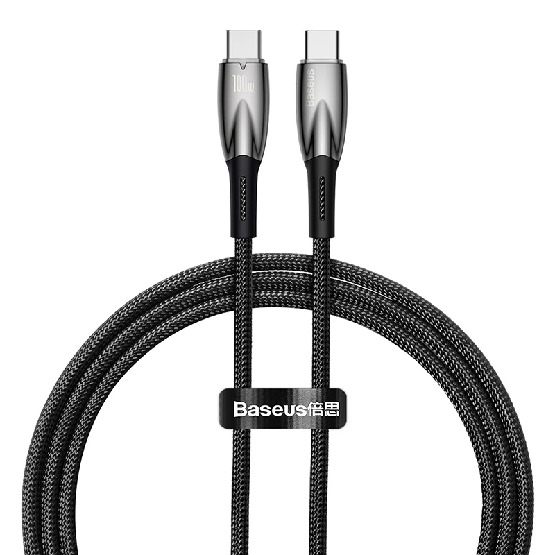 Baseus Glimmer Series Fast Charging Data Cable Type-C to Type-C 100W 1m/2m