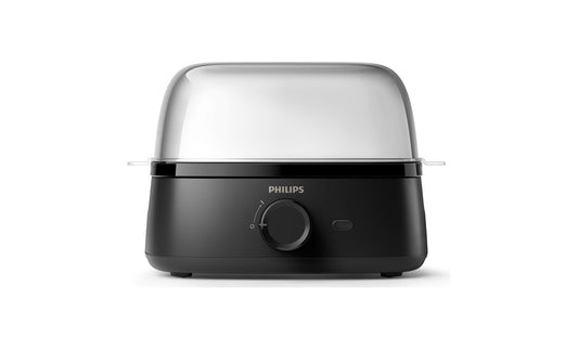 PHILIPS Electric Egg Cooker 3000 Series HD9137/91, 400W, Poached, Soft, Medium, Hard Boil, 6 Eggs Capacity