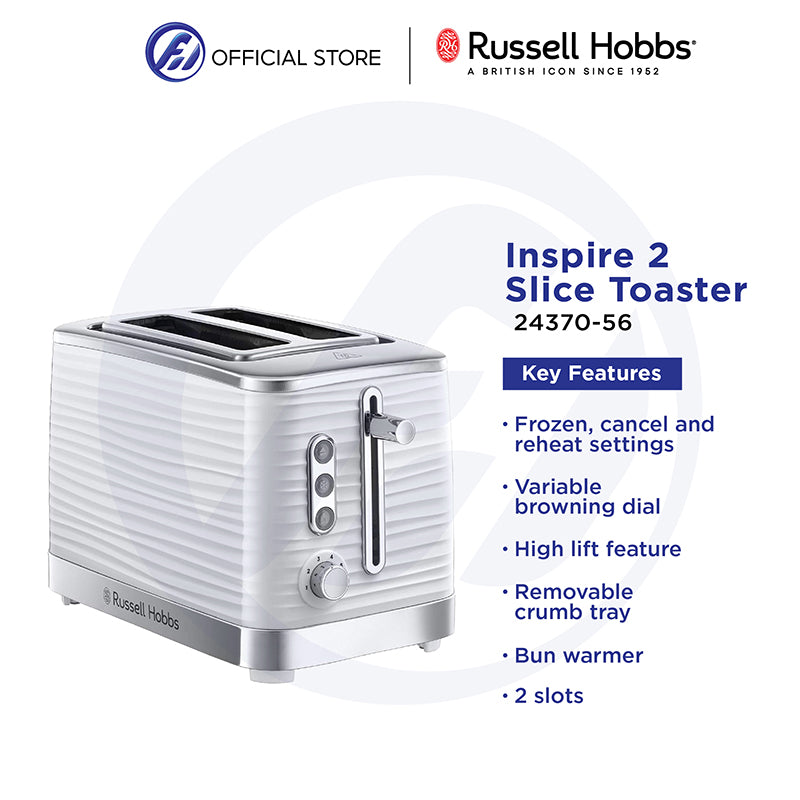 Russell Hobbs 24370-56 Inspire 2 Slice White Toaster