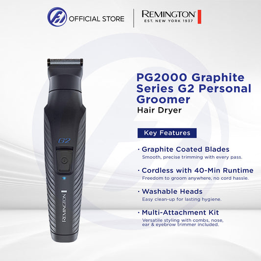 Remington PG2000 Graphite Series G2  Personal Groomer |Multi-Grooming Kit