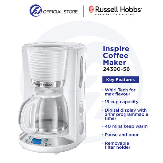 Russell Hobbs 24390-56 Inspire Coffee Maker - White