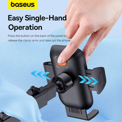 Baseus UltraControl Go Series Clamp-Type Phone Holder (Suction Cup Version) Cluster Black