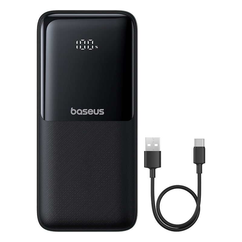 OS-Baseus Lipow Dual-Cable Power Bank with Digital Display 20000mAh 22.5W (Includes: Simple Data Cable USB-A to USB-C 3A 0.2m JPZY)