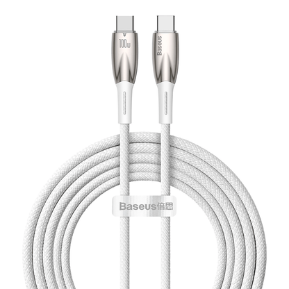 Baseus Glimmer Series Fast Charging Data Cable Type-C to Type-C 100W 1m/2m