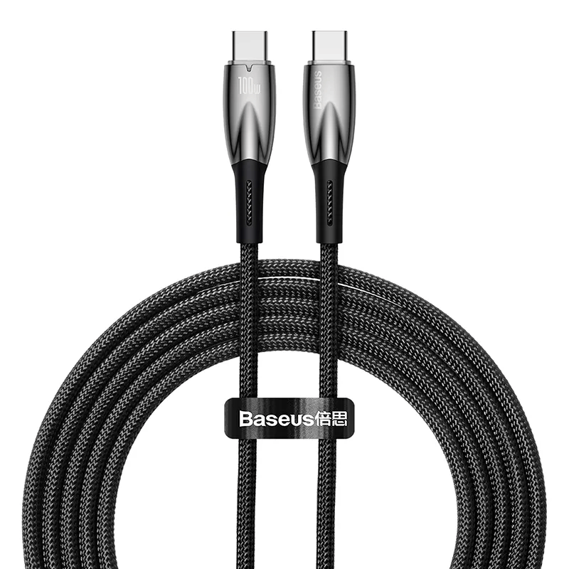 Baseus Glimmer Series Fast Charging Data Cable Type-C to Type-C 100W 1m/2m