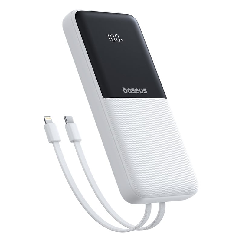 OS-Baseus Lipow Dual-Cable Power Bank with Digital Display 20000mAh 22.5W (Includes: Simple Data Cable USB-A to USB-C 3A 0.2m JPZY)