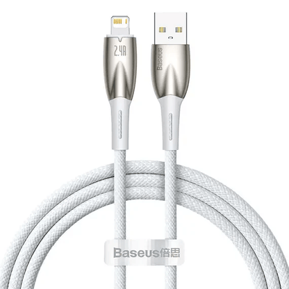 Baseus Glimmer Series Fast Charging Data Cable USB to iP 2.4A 1m/2m