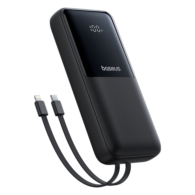 OS-Baseus Lipow Dual-Cable Power Bank with Digital Display 20000mAh 22.5W (Includes: Simple Data Cable USB-A to USB-C 3A 0.2m JPZY)